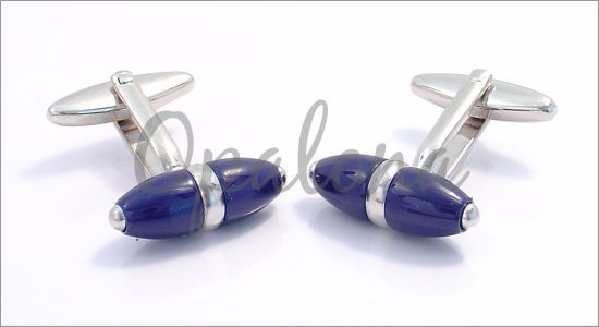 Blue cone cufflinks