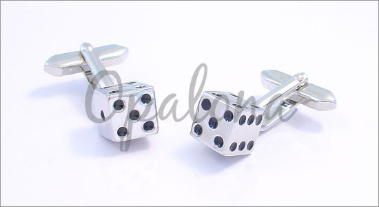 Small dice cufflinks