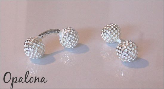 Golf balls in silver