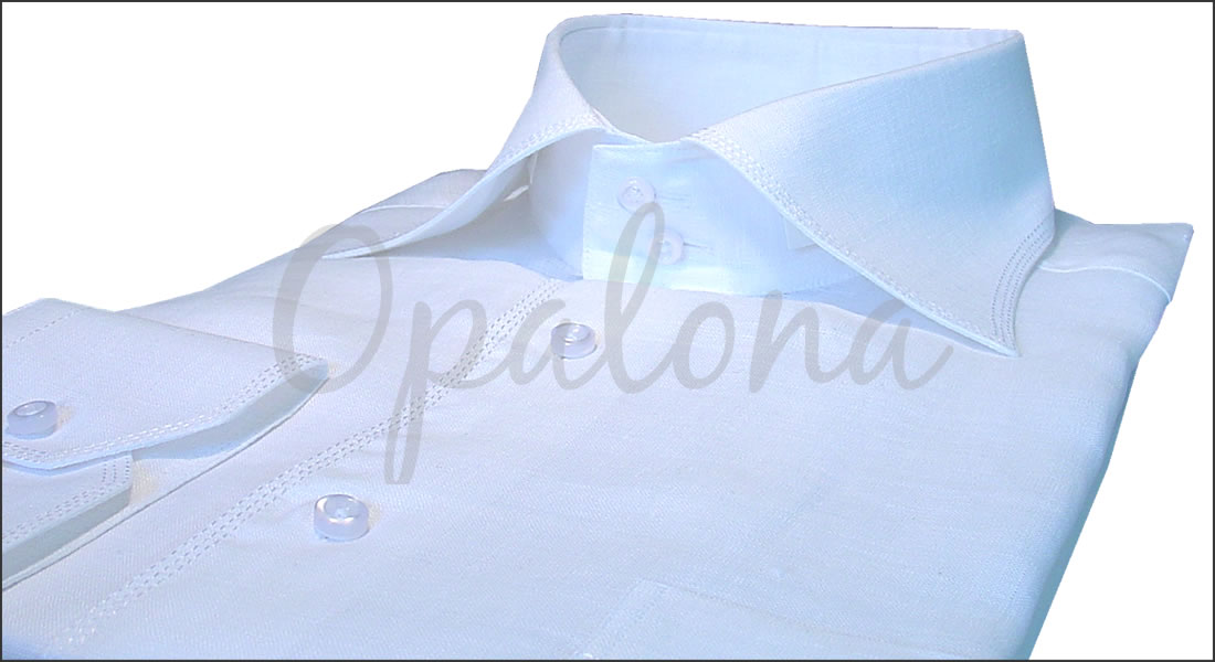 Chemise en lin blanche