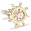 Anchor and wheel cufflinks