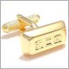 Gold ingot cufflinks