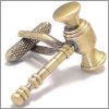 Auctionneer's gavel cufflinks