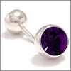 Boule incrust�e d'un Swarovski violet