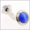 Double sided blue cat's eye cufflinks