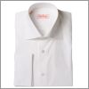 Chemise cintr�e blanche � poignets mousquetaires