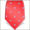 Cravate rouge � motifs g�om�triques