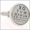 Eye test cufflinks
