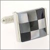 Mother of pearl and onyx cufflinks