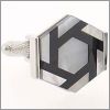 Hexagone en nacre et onyx