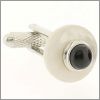 Mother of pearl and onyx cufflinks