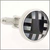 Mother of pearl and onyx cufflinks
