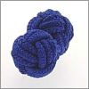 Navy blue knot cufflinks