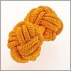 Orange knot cufflinks