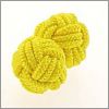 Yellow knot cufflinks
