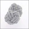 Silver shiny knot cufflinks