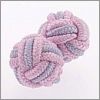 Pink grey knot cufflinks