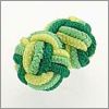 Green yellow knot cufflinks