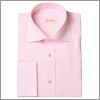 Chemise rose � poignets mousquetaires