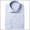 Blue shirt with a blue art d�co collar
