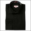 Black shirt with a flourished collar