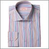 Chemise � rayures multicolores