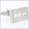 Rectangle with Swarovski crystals