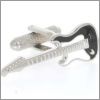 Guitare �lectrique noire et blanche