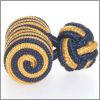 Passementerie bleue marine et jaune