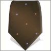 Cravate marron � fleurs