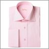 Chemise rose � poignets mousquetaire