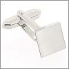 Curved square cufflinks