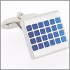 Blue square cufflinks