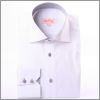 Chemise blanche � int�rieur de col gris