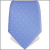 Cravate bleue ciel � pois bleus ciel