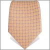 Cravate jaune � carreaux bleus