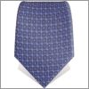 Cravate bleue fonc�e � carreaux bleus