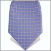 Cravate bleue � carreaux jaunes