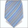 Cravate � rayures bleues et marrons