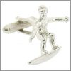 Surfer cufflinks