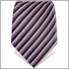 Black and purple striped necktie