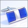 Rectangle with two blue transluscent squares