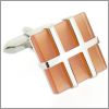 Orange square with a rhodium framework