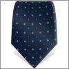 Navy blue with pink patterns tie