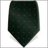 Cravate noire à motifs framboises