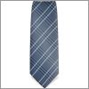 Navy blue, light blue and black Prince of Wales thin tie