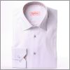 White with pink and purple liberty collar and cuffs slim fit shirt
