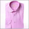 Dark pink shirt with white flowers collar 