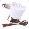 White chef hat cufflinks