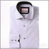 Chemise � fines rayures blanches et grises